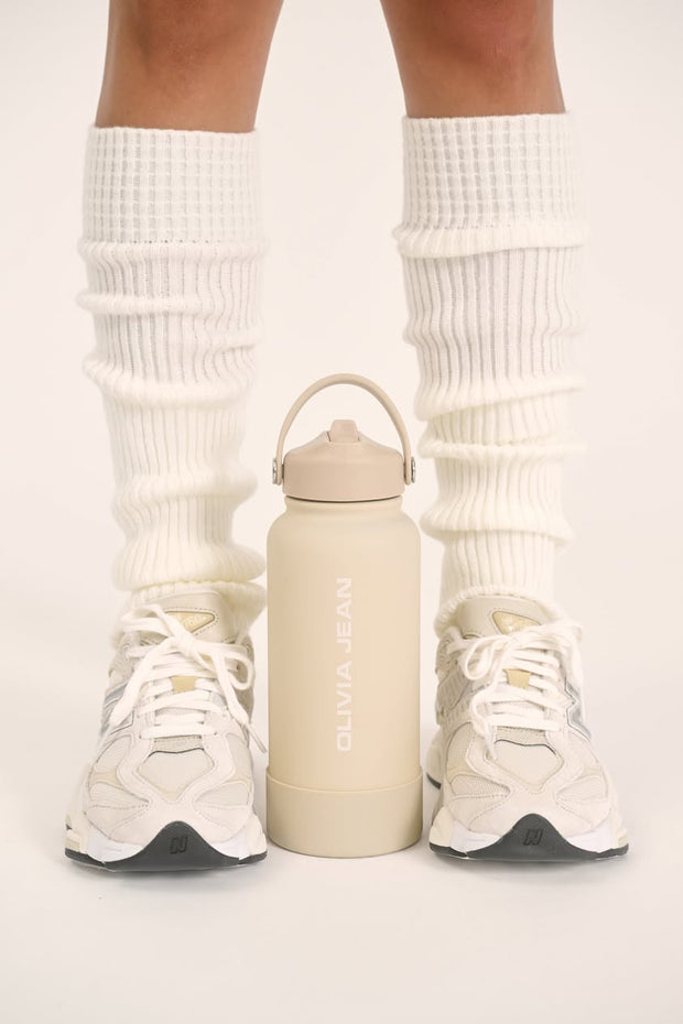 Beige 1L Water Bottle