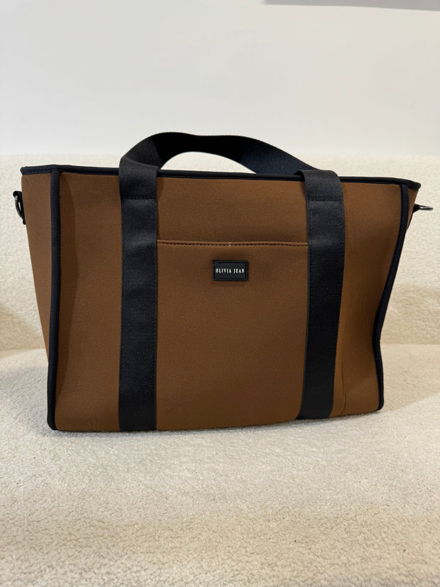 Brown Neoprene Travel Bag (SAMPLE)