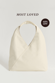 Sydney (Cream) Nylon Shoulder Bag