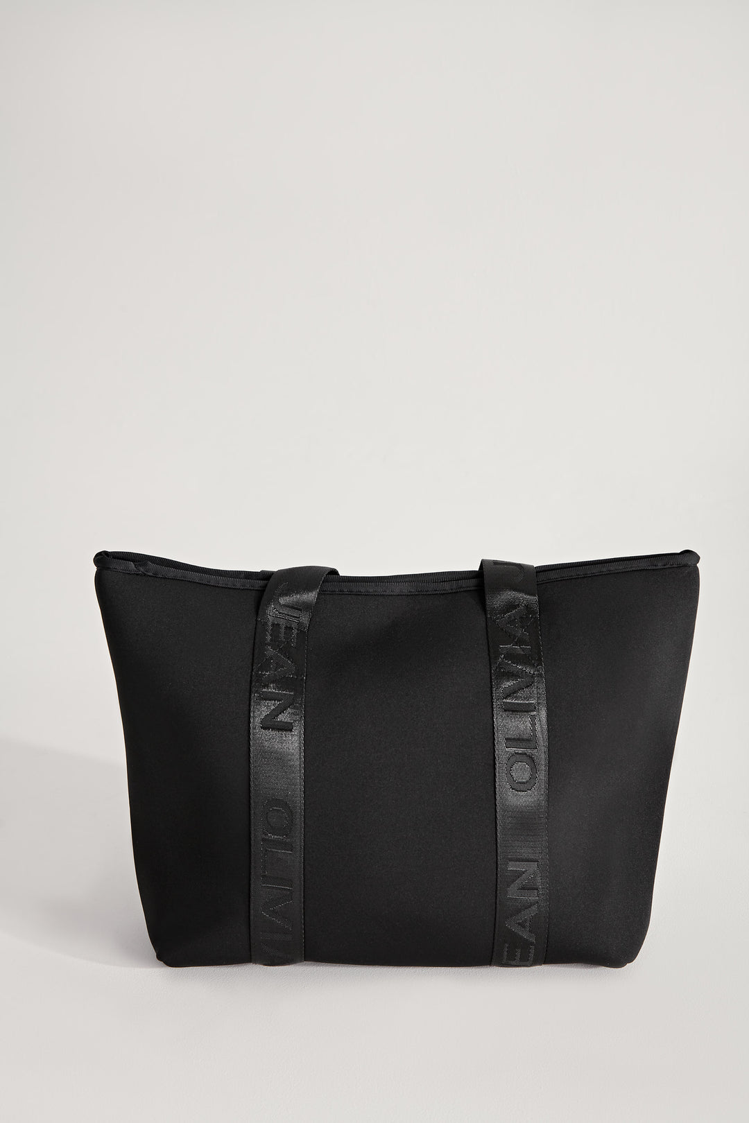 Black neoprene tote bag best sale