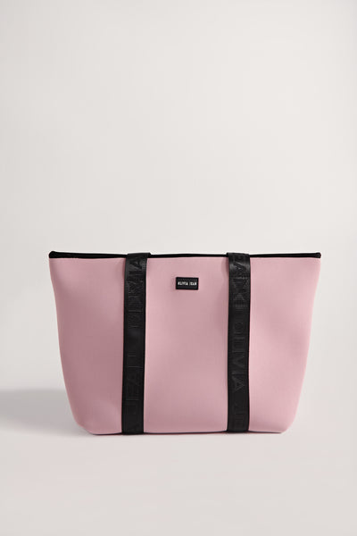 Shelly (Dusty Pink) Neoprene Tote Bag- With Zip Closure