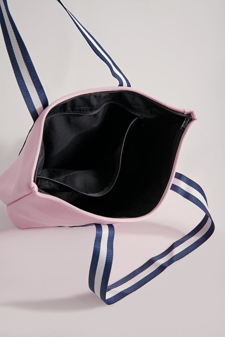 Manhattan (Pink) Neoprene Tote Bag- With Zip Closure