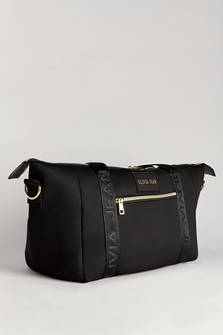 Level Up (Black) Weekender Neoprene Bag- With Zip Closure